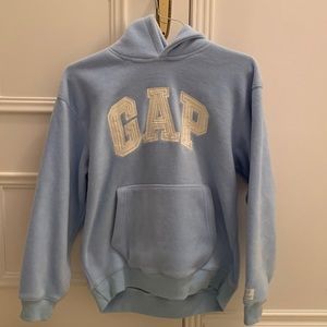 Kids light blue fleece GAP hoodie